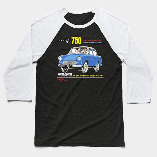 DAF VARIOMATIC - advert Baseball T-Shirt by Throwback Motors